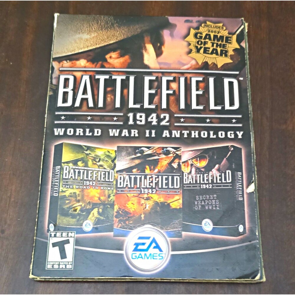 EA Games Battlefield 1942: World War II Anthology PC Game Of The Year 4 Discs